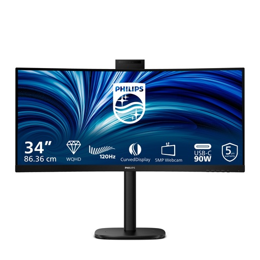 PHILIPS 34in B LINE USBC DOCK MONITOR WE 34B2U3600CH/00