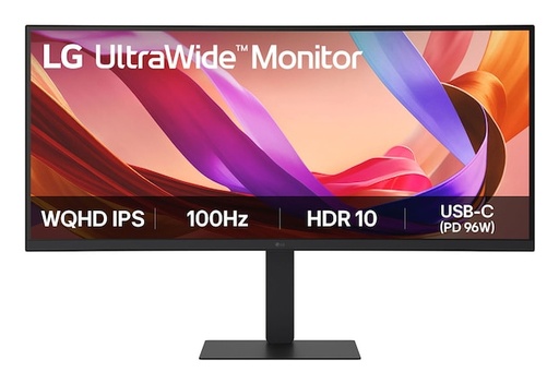 LG UltraFine 34'' IPS WQHD, 100 Hz, 5ms, 1 x HDMI, DP, USB-C