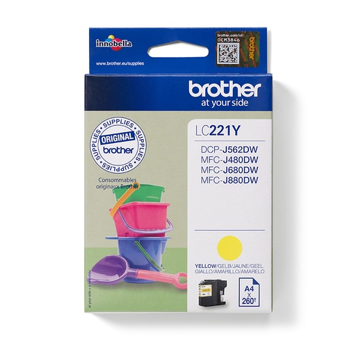 Brother Cartouche d'encre LC-221YBP