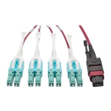 40G MTP/MPO to 4xLC Fan-Out OM4 Plenum-R