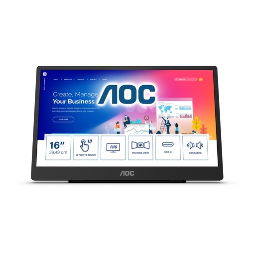 AOC Panneau tactile 16T2