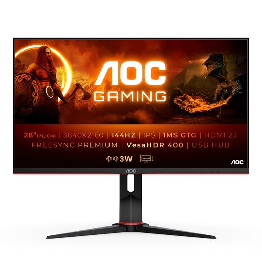 AOC Moniteur U28G2XU2BK