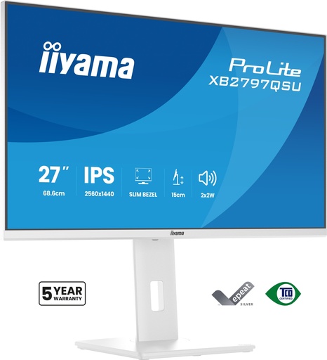 Iiyama XB2797QSU-W1 27"W LCD Business QHD IPS