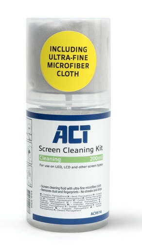ACT Cleaning Fluid 200ml + Cleaning Cloth